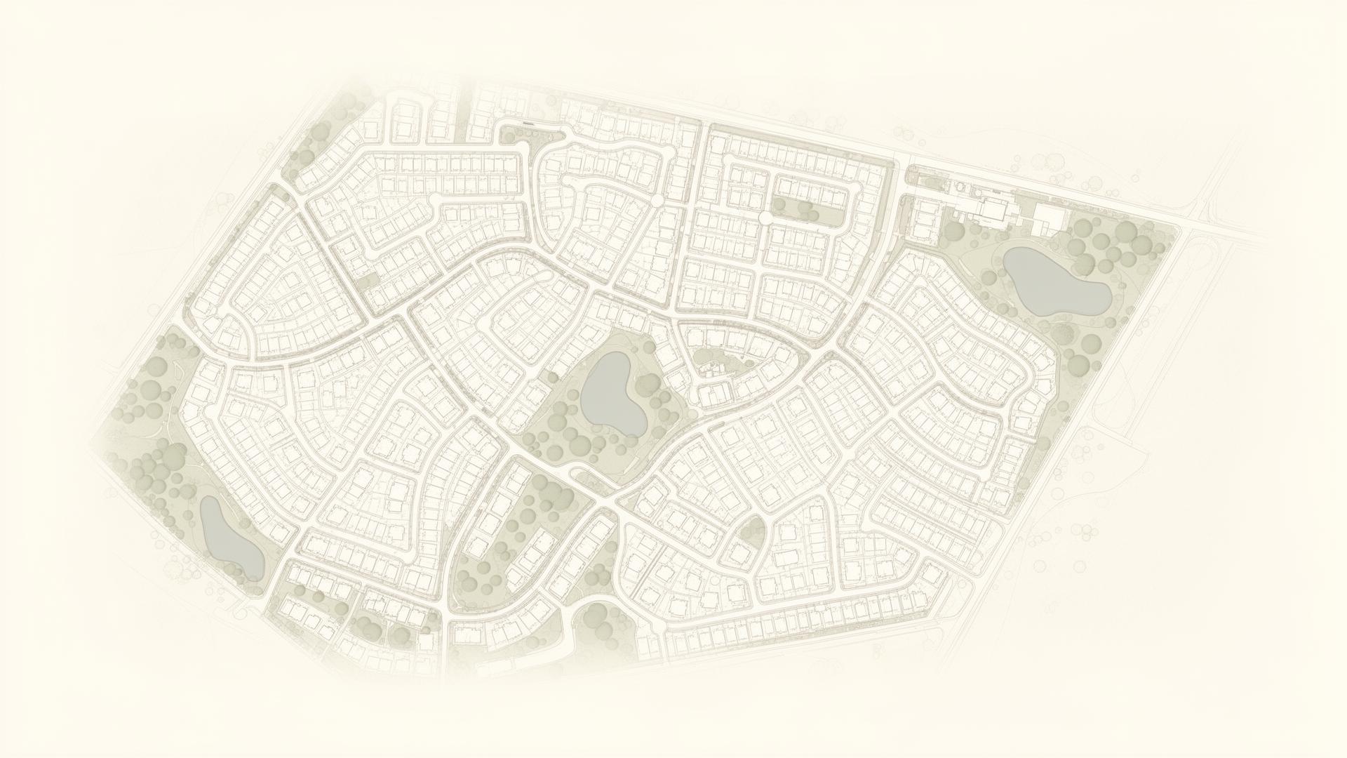 Light architectural site plan graphic showing portfolio-level community coverage
